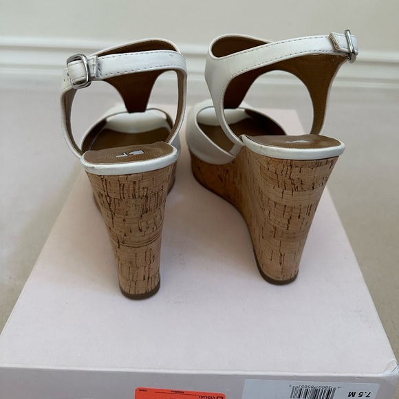 BP - White Spring Wedge Heel - Picture 4 of 5